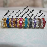 Wavy Crystal Spacer Beads - 25